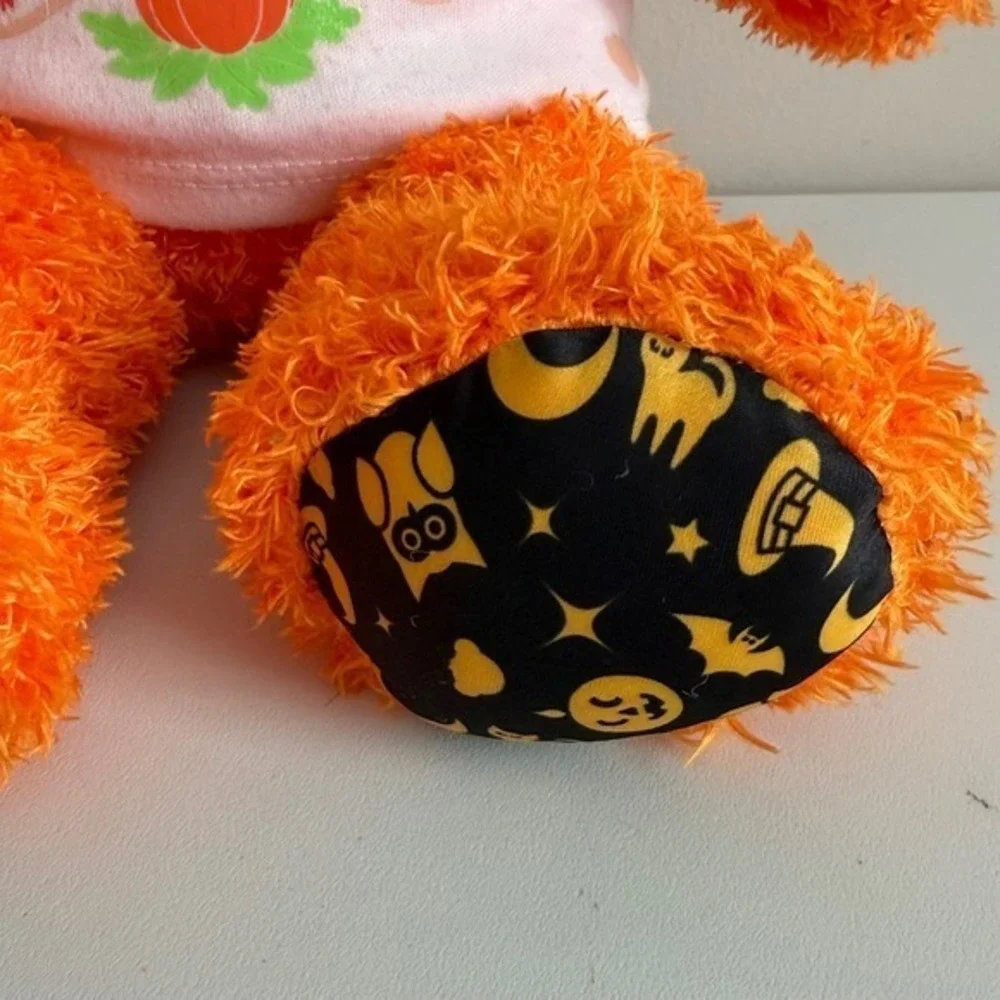 Build-A-Bear Workshop Pumpkin Glow Bear Halloween Plush Orange 16